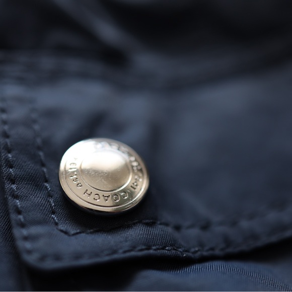 Coach Blue Hooded Jacket - Picture 3 of 11